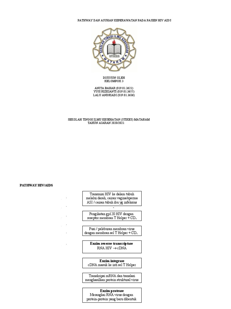 Pathway Dan Asuhan Keperawatan Pada Pasien Hiv Aids | PDF