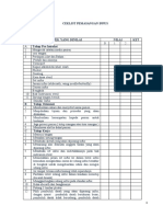 Cheklist Pemasangan Infus & Transfusi Darah