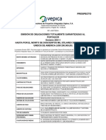 PROSPECTO Obligaciones Totalmente Garantizadas Al Portador VEPICA