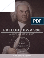Prelude BWV 998 (Tabs)