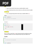 Chapter IV Java While Loop