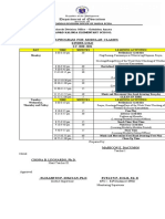 Class Program For Modular Classes: Kinder-Gold S.Y. 2020 - 2021