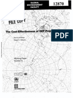 Cost Effectiveness of GEF projects