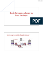 Lecture 21 Services Provided by Datalink Layer