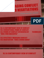 Chapter 10 - Part 1 - Managing Conflicts and Negotiations