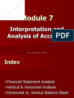 Module 7.1 Interpretation and Analysis of Accounts 17.10.12