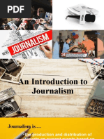 An Introduction To Journalism (Demo Teaching)