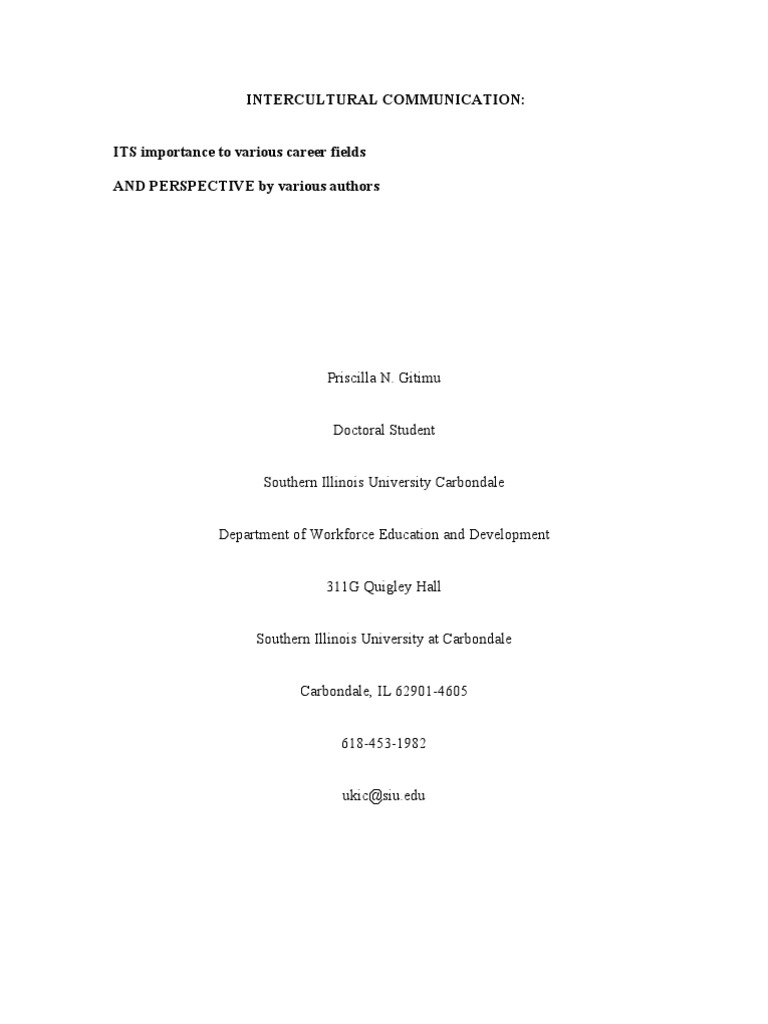 Intercultural Communication | PDF | Self-Improvement | Science ...