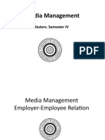 Media Management Employer Employee Relation