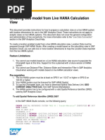 Creating Geo Model From LiveHana Updated