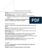 Definition - Etiology: Epidemiology: Brief Pathophysiology:: Repoductive