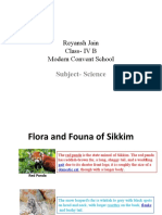 Reyansh Jain - IV B - Flora and Fauna of Sikkim