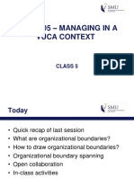 MGMT 005 - Managing in A Vuca Context: Class 5