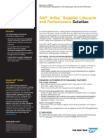 SAP Ariba Supplier Lifecycle and Performance Datasheet