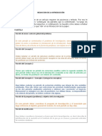 MATRIZ DE REDACCIÓN -INTRODUCCIÓN Y METODOLOGÍA-PARA LA T1