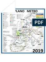 Plano Metro Madrid 2019