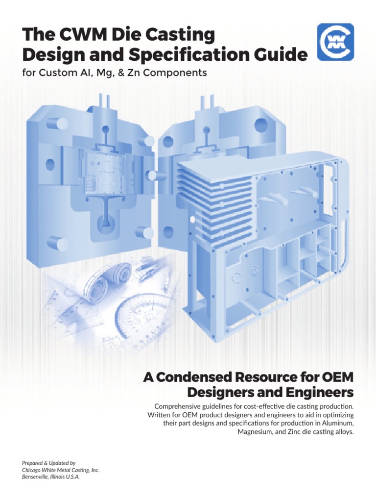 Die Casting Design Specification Guide 2017 PDF Casting