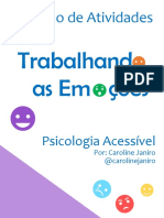 Caderno de Atividades Trabalhando as EmoÇÕes