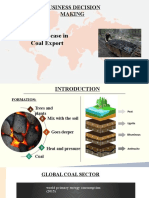 Business Decision Making: Business Case in Coal Export