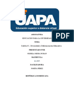 Tarea IV de Educacion para La Diversidad