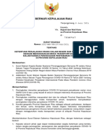 Surat Edaran Gubernur Kepri Tentang Perjalanan Dalam Dan Luar Negeri (Sijori Kepri)