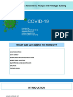 COVID 19 PANDEMIC-Related Data Analysis and Prototype Building