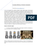 Smart Mobility - Well-To-wheels Efficiency of Internal Combustion Engine Vehicles