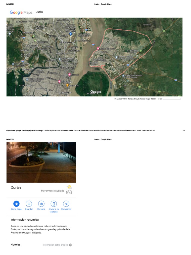 Durán - Google Maps | PDF