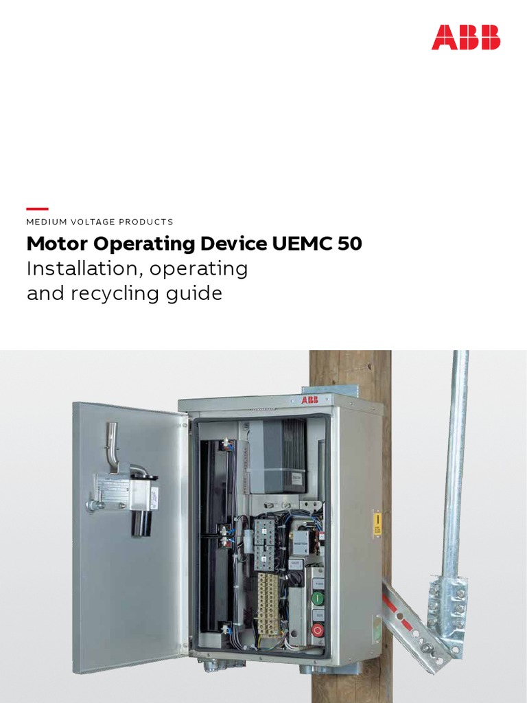 Motor Operating Device UEMC 50: Installation, Operating and Recycling ...