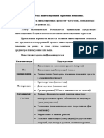 Разработка инвестиционной стратегии компании