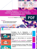 Diseño Técnico - Pedagógico de Objetos de Aprendizaje Adaptados A Estilos de Aprender