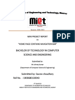 Bachelor of Technology in Computer Science and Engineering: Mini Project Report
