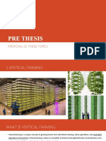 Pre Thesis: Proposal of Thesis Topics