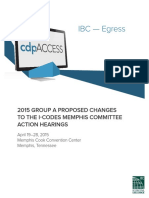 IBC - Egress: 2015 Group A Proposed Changes To The I-Codes Memphis Committee Action Hearings