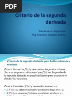 Criterio de La Segunda Derivada, Problemas de Aplicación