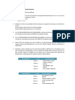 Actividades de La Segunda Semana