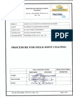 Field Joint Coating Procedure