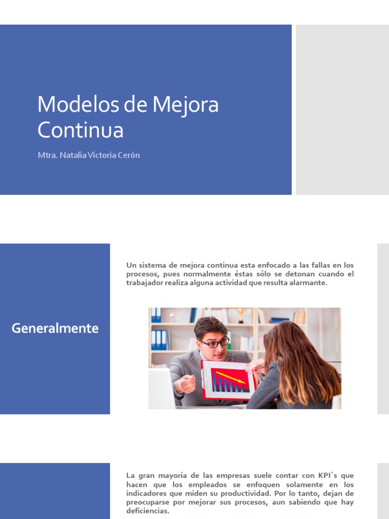 Modelos de Mejora Continua en Empresas | PDF | Calidad (comercial ...