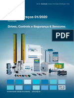 Lista de preços WEG com drives, controles e sensores