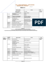 Errata!: Date Course Code Programme Venue Time