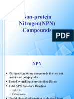 Non-Protein Nitrogen (NPN) Compounds