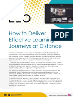 How To Deliver Effective Learning Journeys at Distance