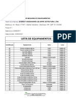 Inventário de Máquinas e Equipamentos Nr 12