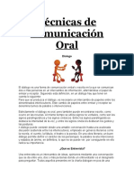 Técnicas de Comunicación Oral: Dialogo, Entrevista, Discusión, Debate y Más