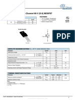 N-Channel 60-V (D-S) MOSFET: Features Product Summary