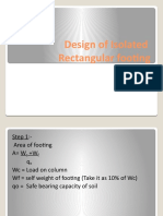 Design Procedure of Footing