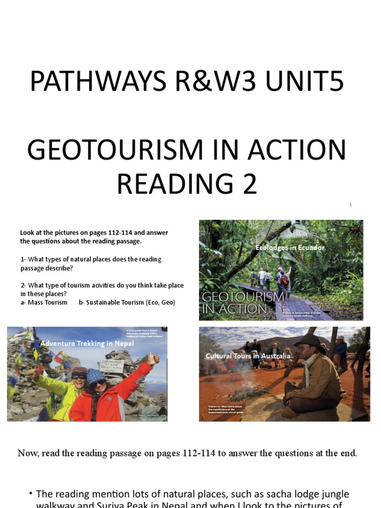 Pathways RW 3 Unit 5 Reading 2 | PDF | Tourism | Cognition