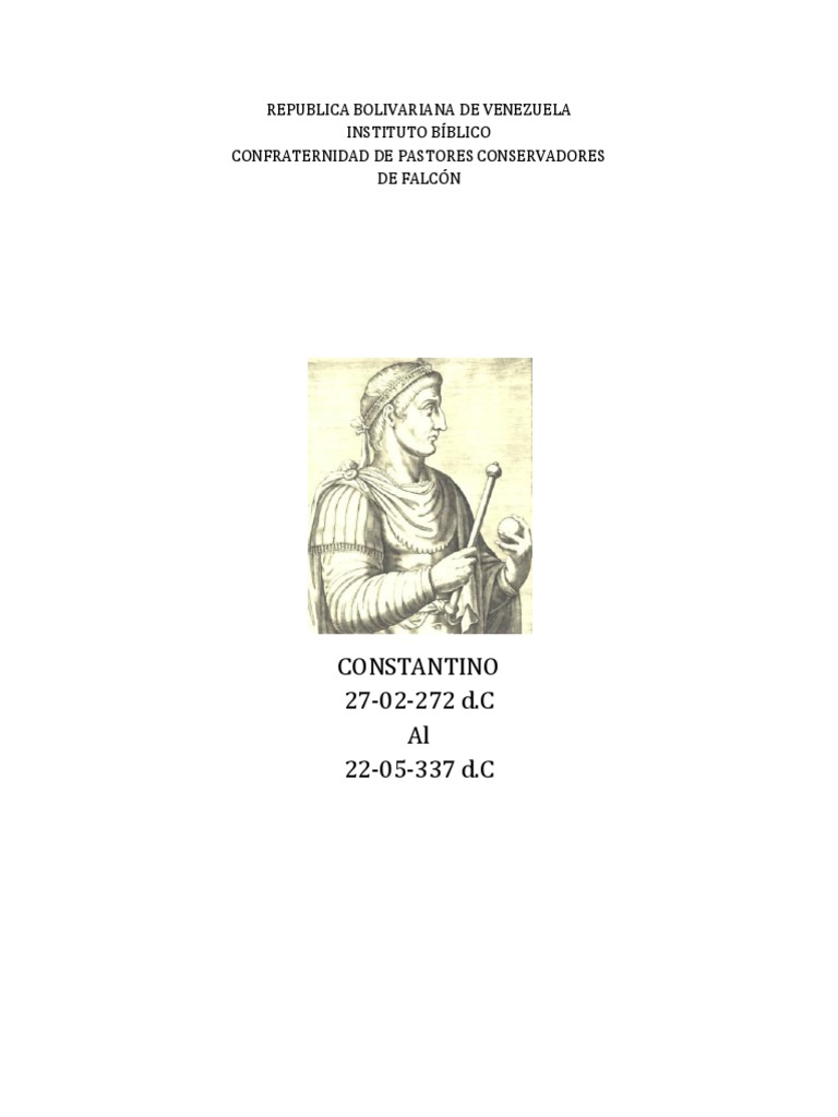 Vida y legado de Constantino I | PDF | Constantino el grande | imperio ...
