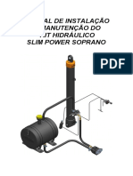 MANUAL DE INSTALAÇÃO E MANUTENÇÃO DO KIT HIDRÁULICO SLIM POWER SOPRANO