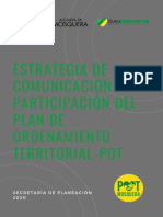 Estrategia de Comunicación Y Participación Del Plan de Ordenamiento Territorial-Pot